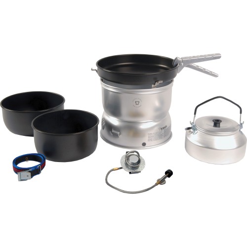 Trangia 25 Series Ultralight Aluminium Non Stick Cookset with Kettle and Gas Burner