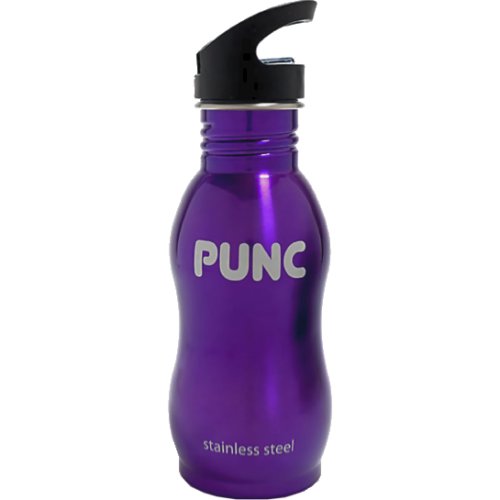 Punc Stainless Steel Curved Bottle - Purple (500 ml)