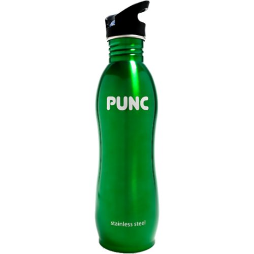 Punc Stainless Steel Curved Bottle - Green (1000 ml)