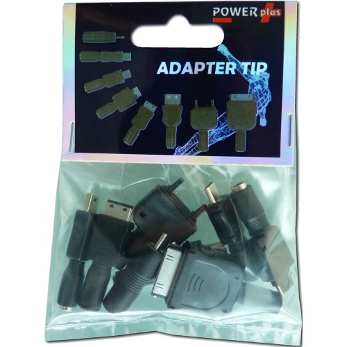 PowerPlus Adaptor Tips for iPhone, Mobile, Mini USB & Female USB