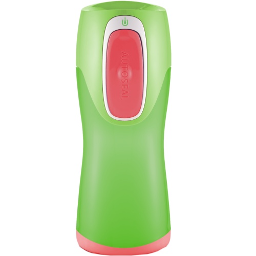 Contigo Autoseal Kids Water Bottle (Green Melon with Red button)