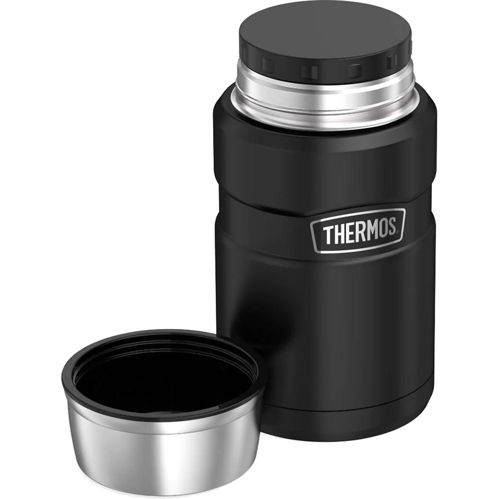 Thermos Stainless King Food Flask 710ml (Matt Black) - Image 1