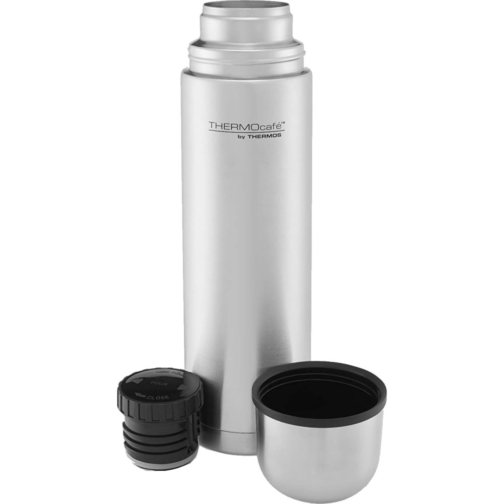Thermos Thermocafe Stainless Steel Flask 1000ml - Image 1