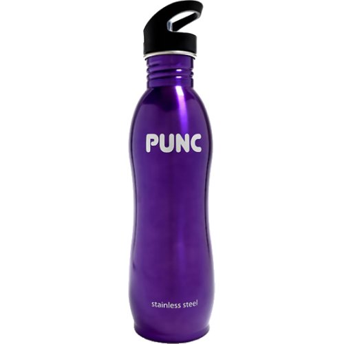 Punc Stainless Steel Curved Bottle - Purple (1000 ml)