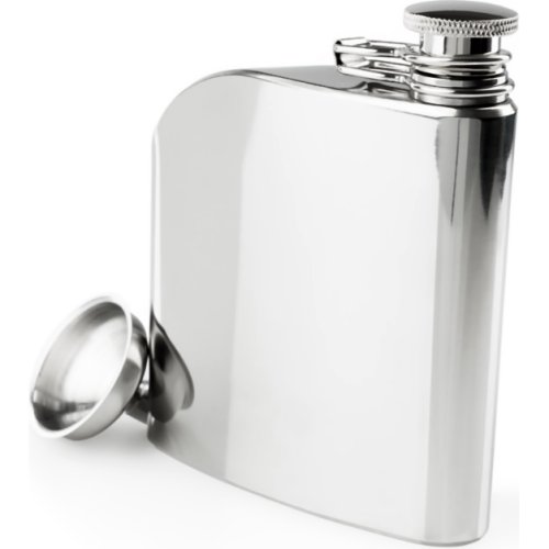 GSI Outdoors Glacier Stainless Traditional Hip Flask (177 ml)