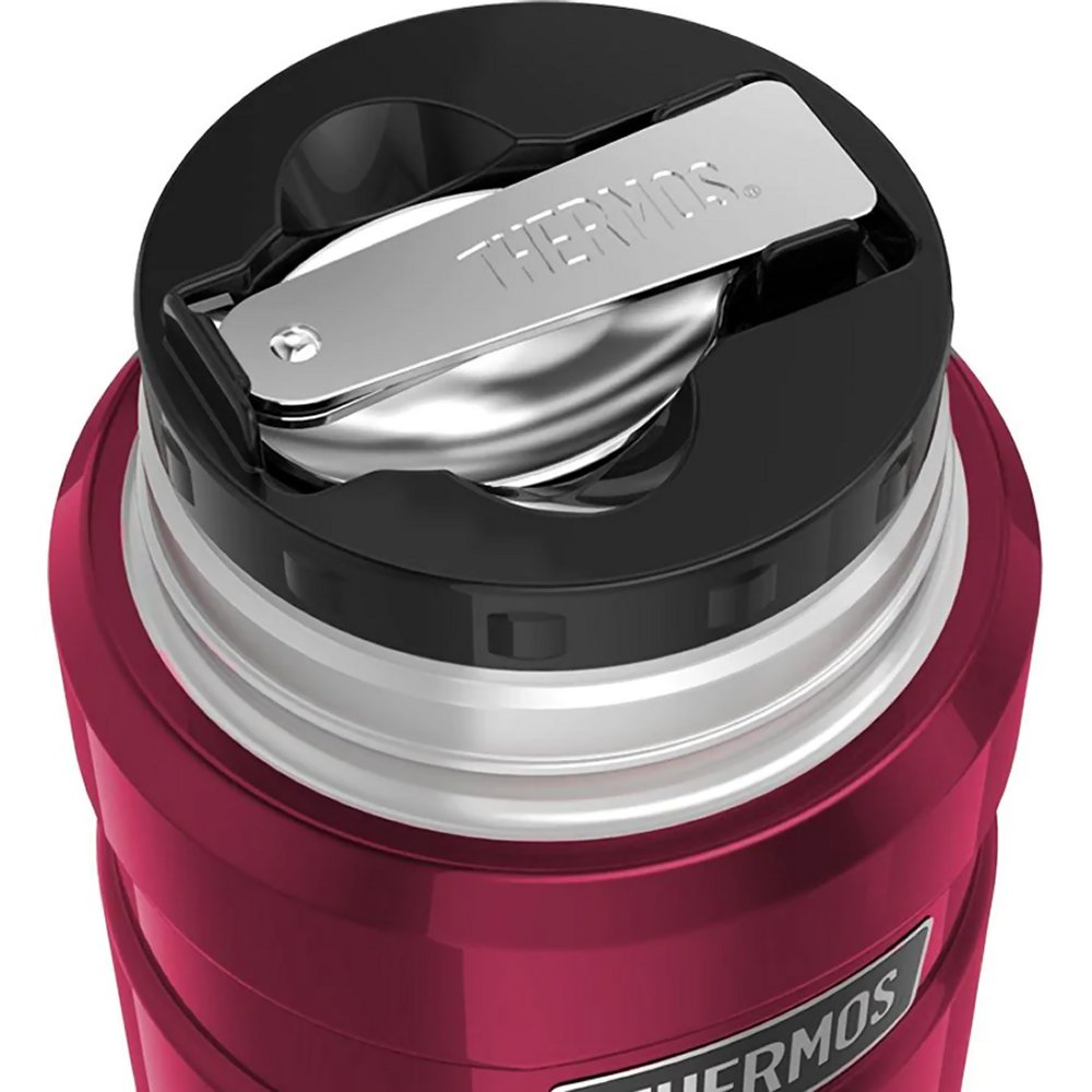 Thermos Stainless King Food Flask 470ml (Raspberry) - Image 2