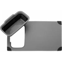 Preview Summit POP! Chop Board with Folding Colander Non Slip (Black)