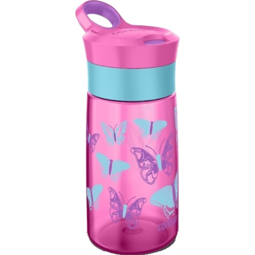 Contigo Autoseal Kids Gracie Water Bottle (Pink Butterflies)