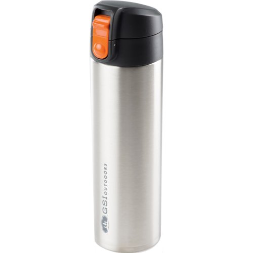 GSI Outdoors Microlite 500 Flip Vacuum Bottle - 500 ml (Glacier Stainless Silver)