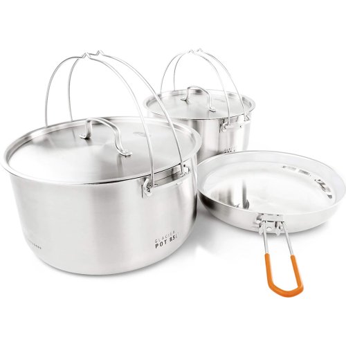 GSI Outdoors Glacier Stainless Troop Cookset