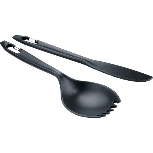 GSI Outdoors Piranha Cutlery Set - Grey (2 piece)