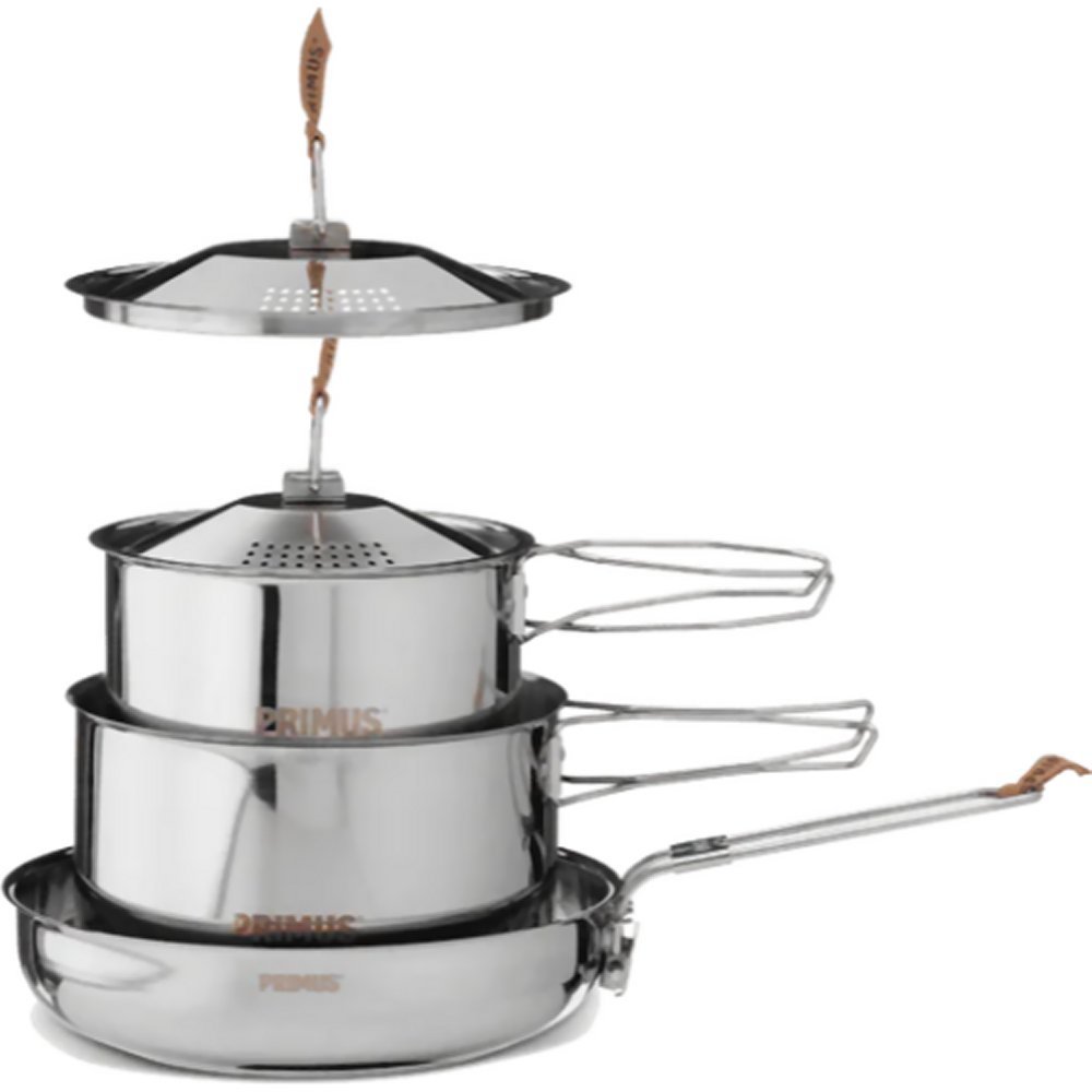 Primus CampFire Stainless Steel Cookset Small (3 Piece) - Image 1