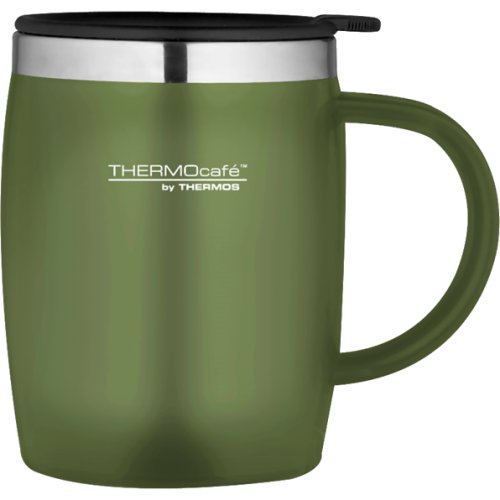 Thermos Thermocafe Soft Touch Desk Mug - 450 ml (Moss Green)