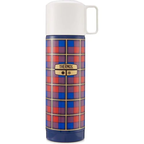 Thermos The Revival Flask 500ml (Blue Tartan)