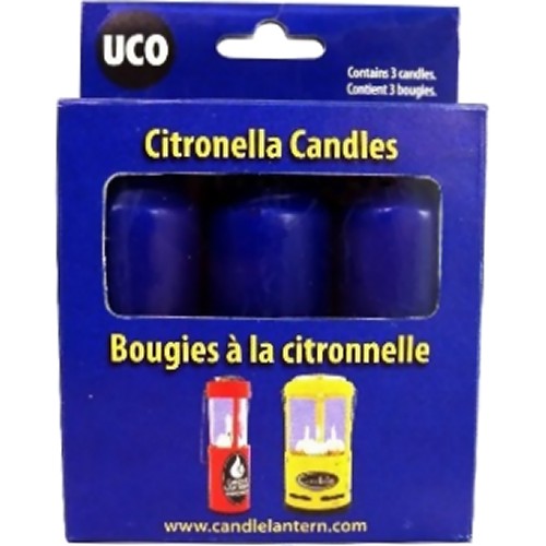 UCO 9 Hour Citronella Candles for Original &amp; Candlelier Lanterns (3 Pack)