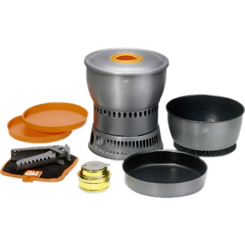 Esbit Hard Anodised Aluminium Cookset with Alcohol Burner