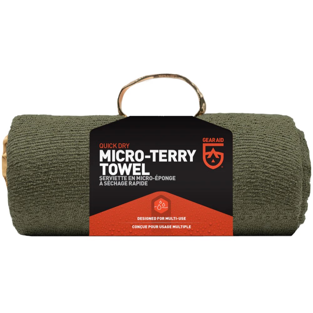 Gear Aid Microfibre Terry Towel OD Green L