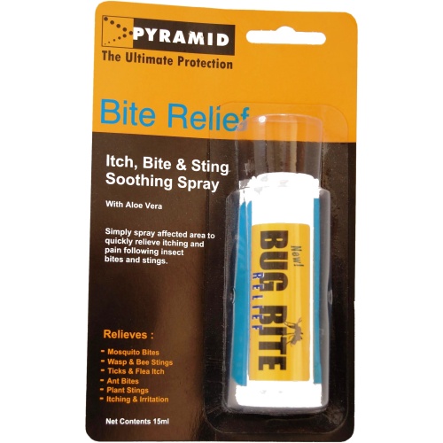 Pyramid Bug Bite Relief Spray and Antiseptic Wipes (30 ml)