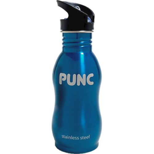 Punc Stainless Steel Curved Bottle - Blue (500 ml)
