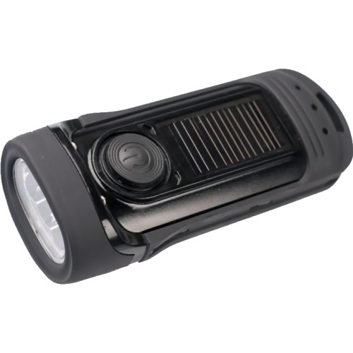 PowerPlus Barracuda Waterproof Dynamo Solar LED Flashlight
