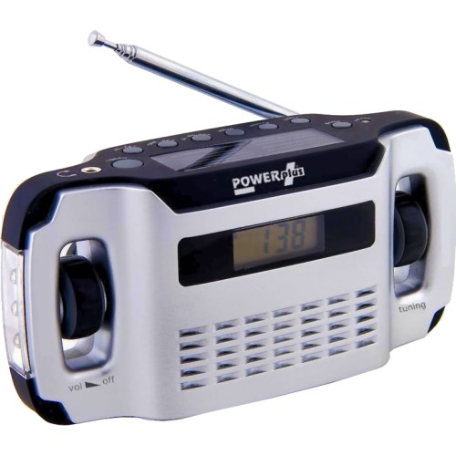PowerPlus Lynx Dynamo Solar AM/FM Radio / Flashlight