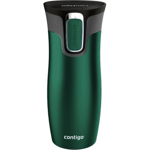 Contigo West Loop 2.0 Stainless Steel Travel Mug (Matt Emerald)