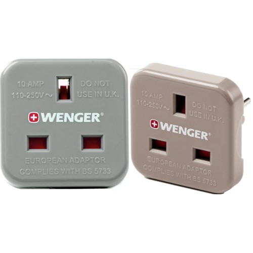 Wenger Worldwide Adaptor Plug Set (Grey)