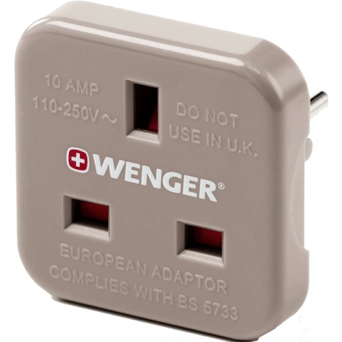 Wenger European Adaptor Plug (Grey)
