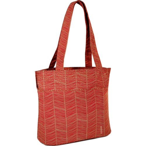 Insulated Shoulder Bag - Stacy (Red Chevrons)