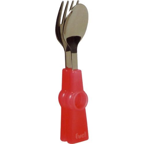 FUEL Snap 2 Piece Cutlery Set (Red)