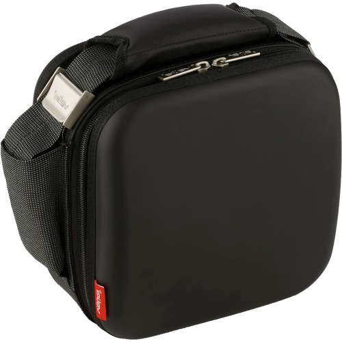 Valira Satin Insulated Lunch Bag with 2 Food Containers (Black)