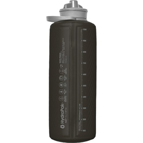 HydraPak Flux Flexible Bottle - 1L (Mammoth Grey) (HydraPak HYGF410M)
