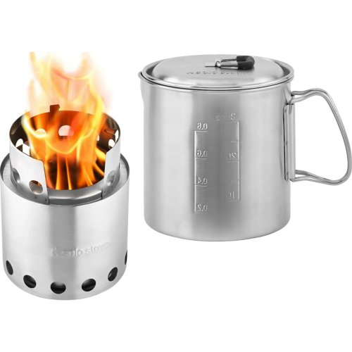 Solo Stove Lite Wood Burning Backpacking Stove and Pot 900 Combo