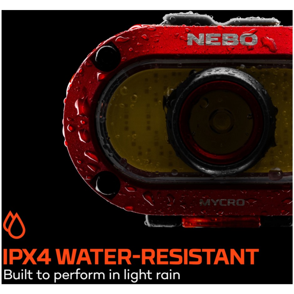 NEBO Mycro 550+ Head Torch - Red - Image 2