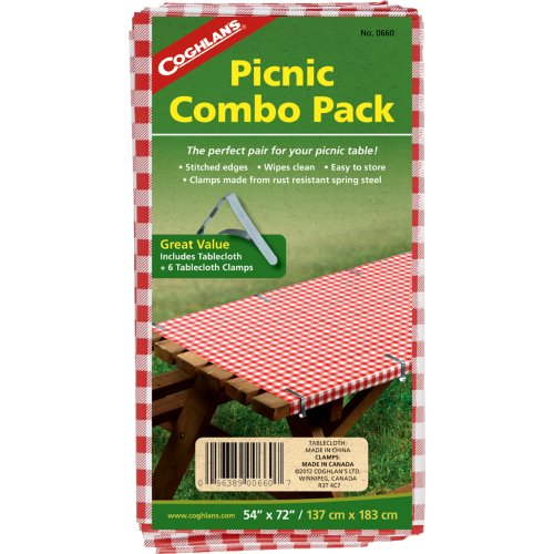 Coghlan's Picnic Combo Pack (Tablecloth and Clamps) (Coghlan's 0660)