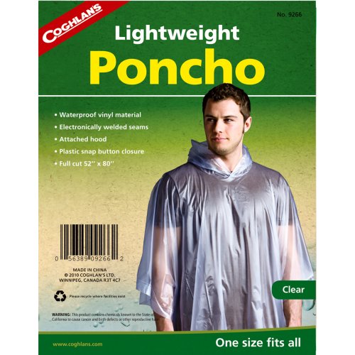 Coghlan's Lightweight Poncho (Clear) (Coghlan's 9266)