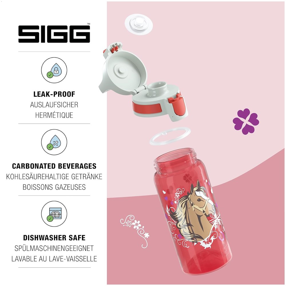 SIGG Viva School Set Lunchbox and 500ml Water Bottle - Horses - Image 2
