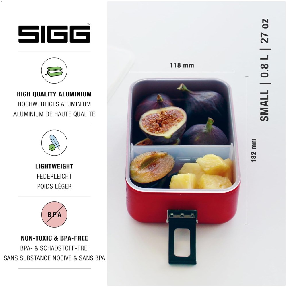SIGG Metal Food Box Small (Red) - Image 3