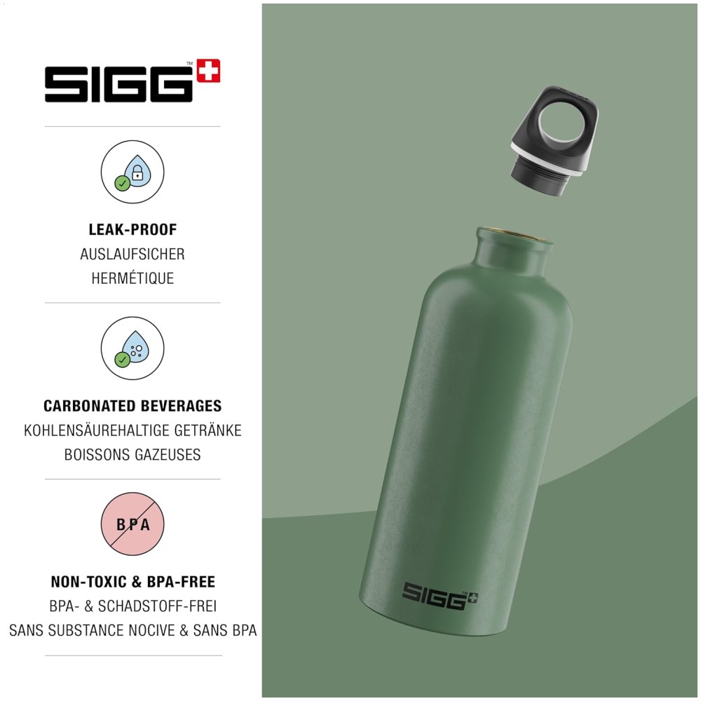 SIGG Traveller Water Bottle 1L (Leaf Green) - Image 2