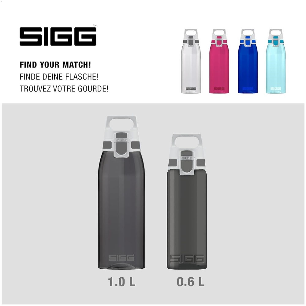 SIGG Total Colour ONE My Planet Water Bottle 1000ml (Anthracite) - Image 2