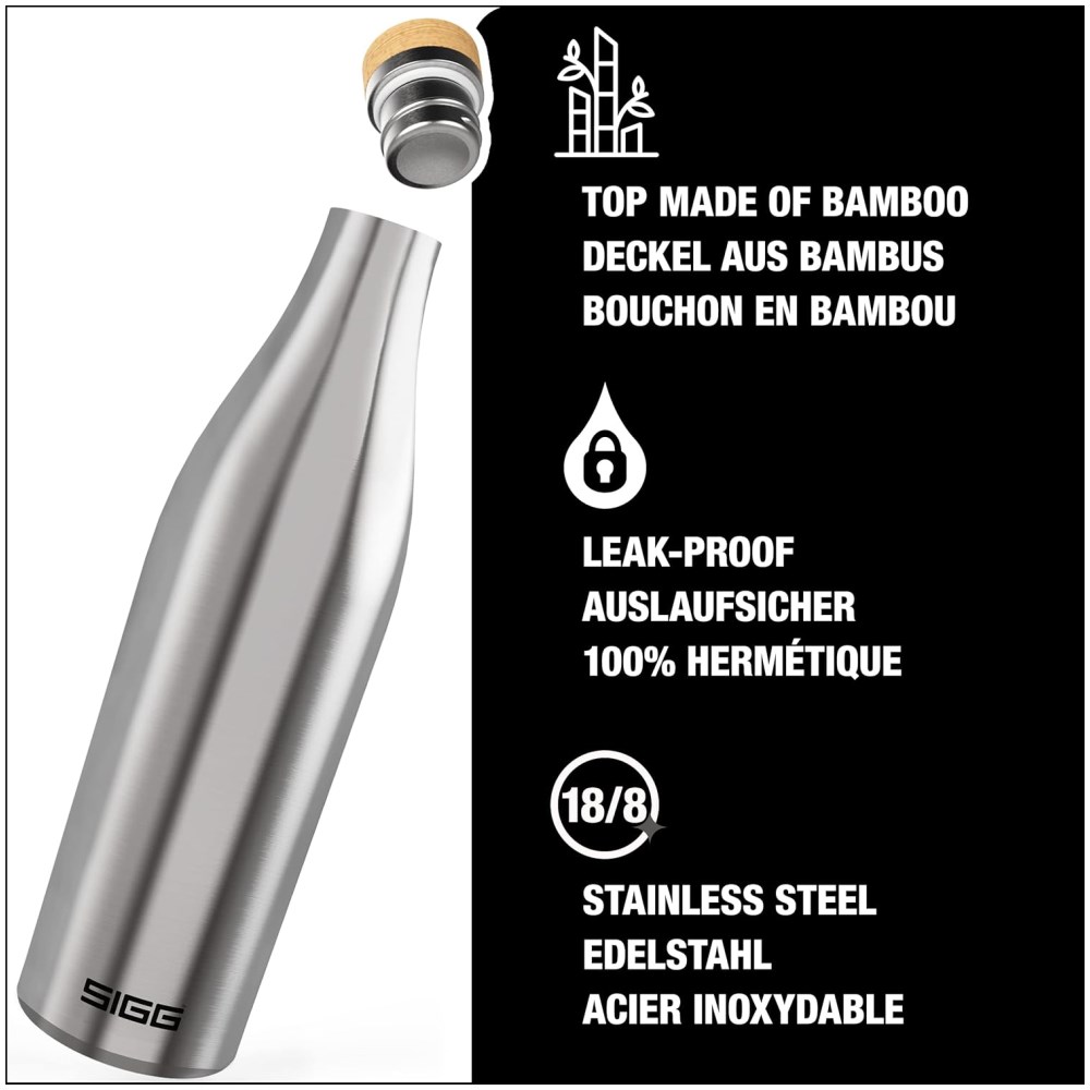 SIGG Meridian Bottle 500ml (Brushed Silver) - Image 1