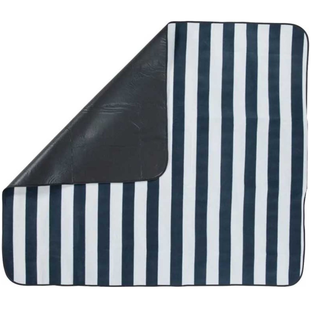 Trespass Throw Waterproof Picnic Blanket - Blue Stripe - Image 2