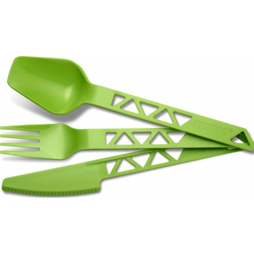Primus Lightweight Trail Cutlery Set - Green (3 Piece Kit) (Primus 740610)