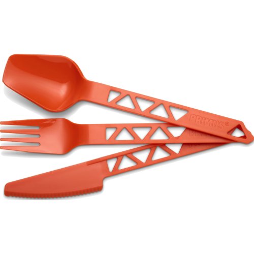 Primus Lightweight Trail Cutlery Set - Orange (3 Piece Kit) (Primus 740615)