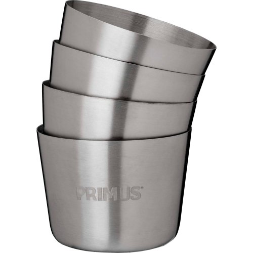 Primus Stainless Steel Shot Glass - 100 ml (Set of 4) (Primus 741540)