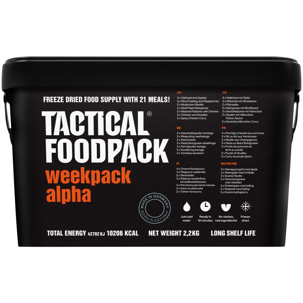 Tactical Foodpack Weekpack Alpha (21 Meals)