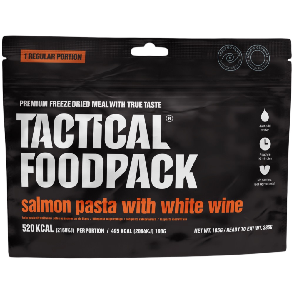 Tactical Foodpack Salmon Pasta with White Wine - Image 1