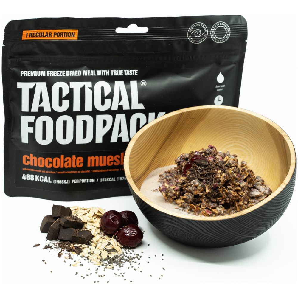 Tactical Foodpack Chocolate Muesli with Chrerries