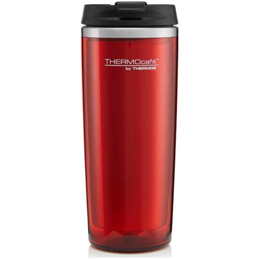 Thermos Thermocafe Flip Lid Travel Tumbler 350ml (Red)