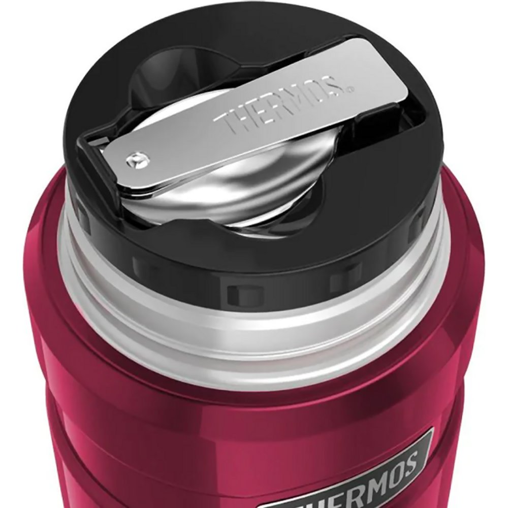 Thermos Stainless King Food Flask 470ml (Raspberry) - Image 1